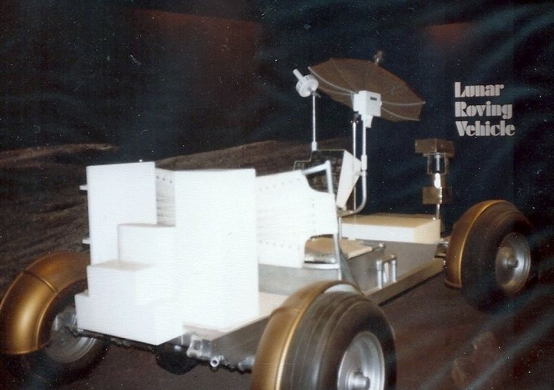 Lunar Roving Vehicle model inside the museum image. Click for full size.