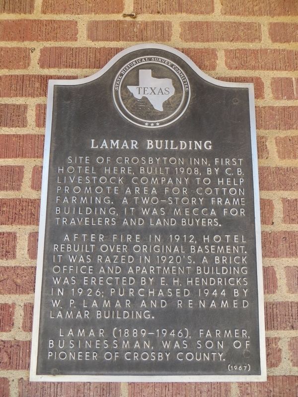 Lamar Building Marker image. Click for full size.
