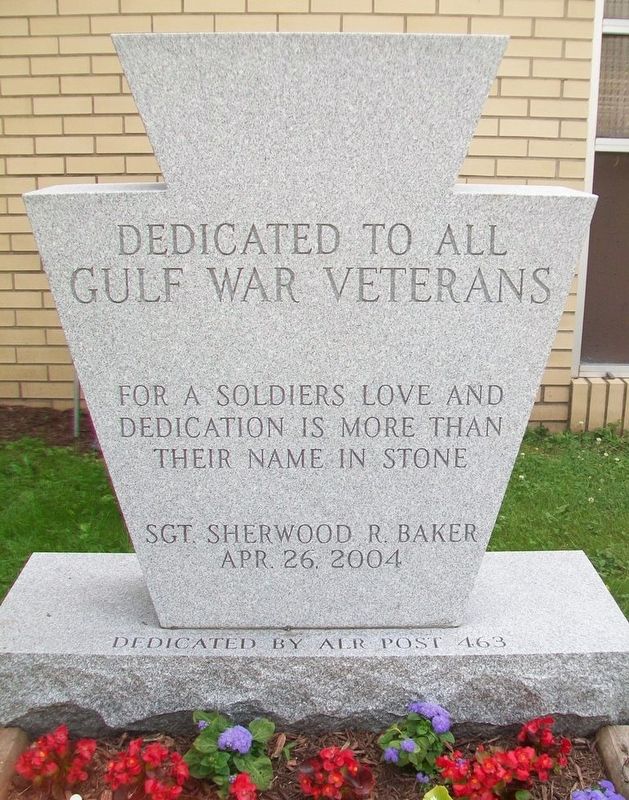 Gulf War Memorial. Click for full size. Gulf War Memorial image. Click for full size.