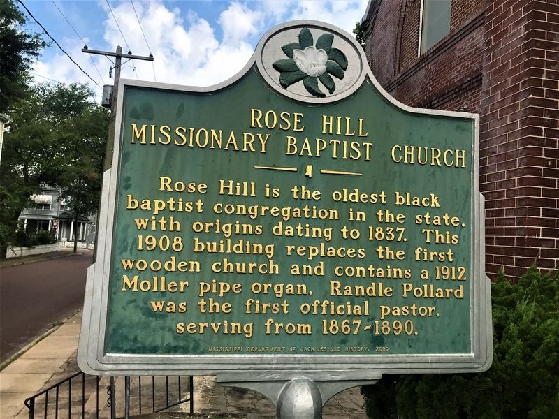 Rose Hill Missionary Baptist Church Marker image. Click for full size.