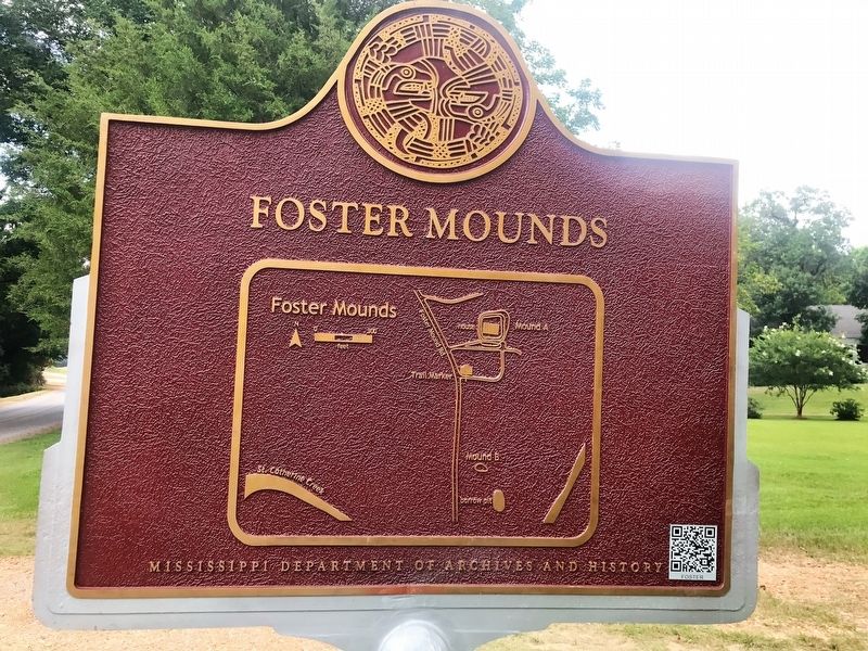 Foster Mounds Marker image. Click for full size.