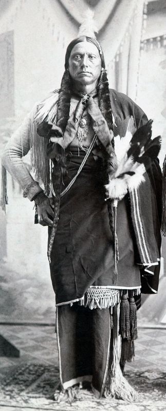 Quanah Parker was a Comanche war leader of the Quahadi ("Antelope") band of the Comanche people. image. Click for full size.