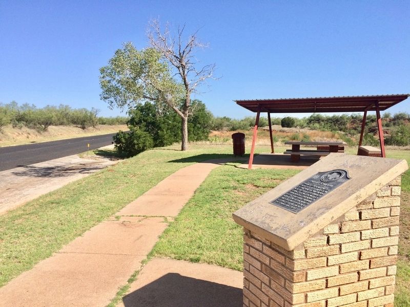 View from marker looking north on Texas Highway 70.. Click for full size. View from marker looking north on Texas Highway 70. image. Click for full size.