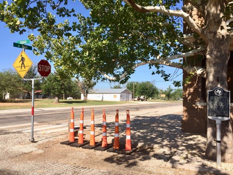 View of marker looking west on Main Street. image. Click for full size.