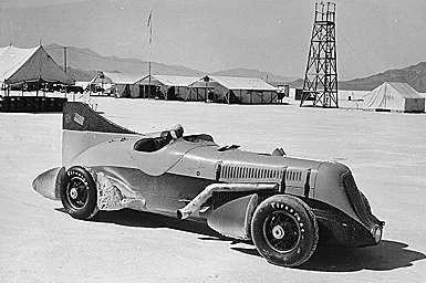 Ab Jenkins 'Mormon Meteor' 1931. Click for full size. Ab Jenkins 'Mormon Meteor' 1931 image. Click for full size.