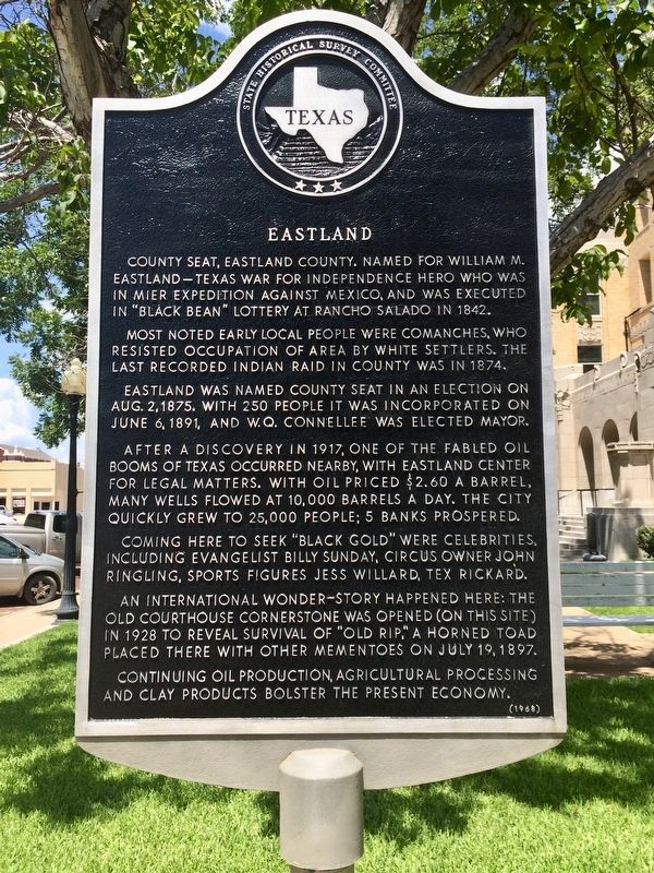 Eastland Marker. Click for full size. Eastland Marker image. Click for full size.