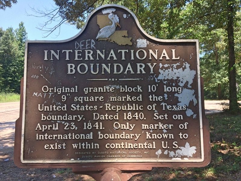 International Boundary Marker image. Click for full size.