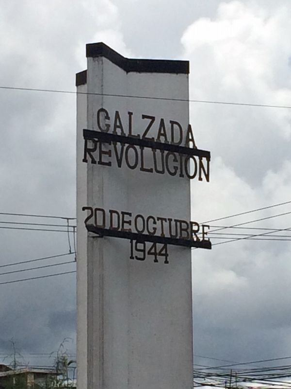 Revolution of October 20, 1944 Memorial Highway Marker image. Click for full size.