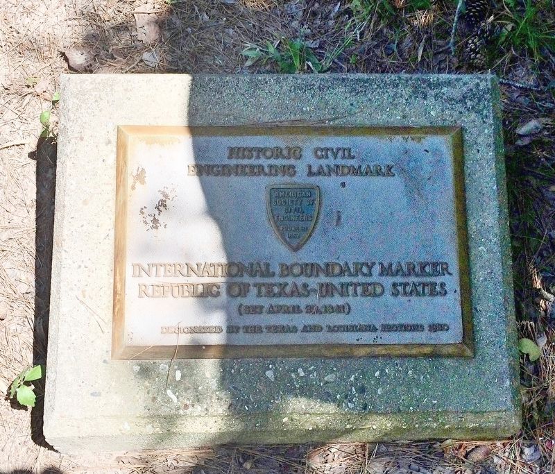 Historic Civil Engineering Landmark - International Boundary Marker. Click for full size. Historic Civil Engineering Landmark - International Boundary Marker image. Click for full size.