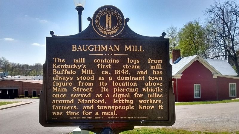 Baughman Mill Marker (Side 2) image. Click for full size.