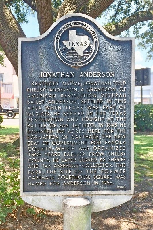 Jonathan Anderson Marker. Click for full size. Jonathan Anderson Marker image. Click for full size.