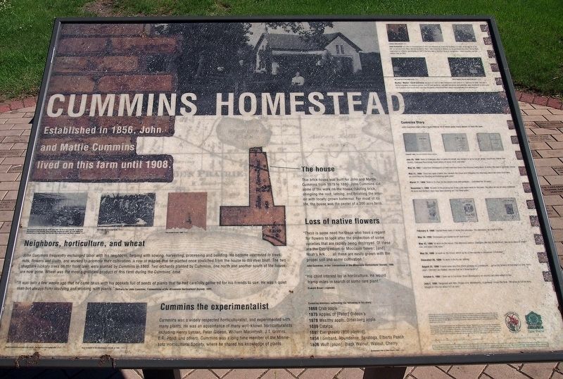 Cummins Homestead Marker image. Click for full size.