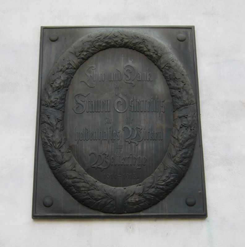 St. Michael's Church Women's World War I Memorial Marker. Click for full size. St. Michael's Church Women's World War I Memorial Marker image. Click for full size.