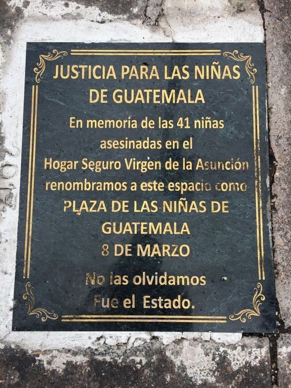 Tragedy of the “Virgen de la Asunción” Safe Home Marker. Click for full size. Tragedy of the “Virgen de la Asunción” Safe Home Marker image. Click for full size.