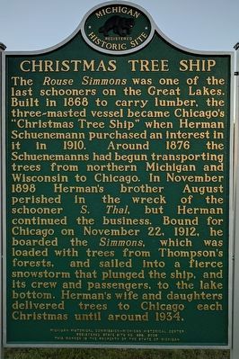 Christmas Tree Ship / Thompson Marker image. Click for full size.