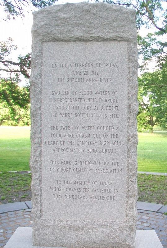Forty Fort Cemetery Lost Graves Memorial Marker image. Click for full size.