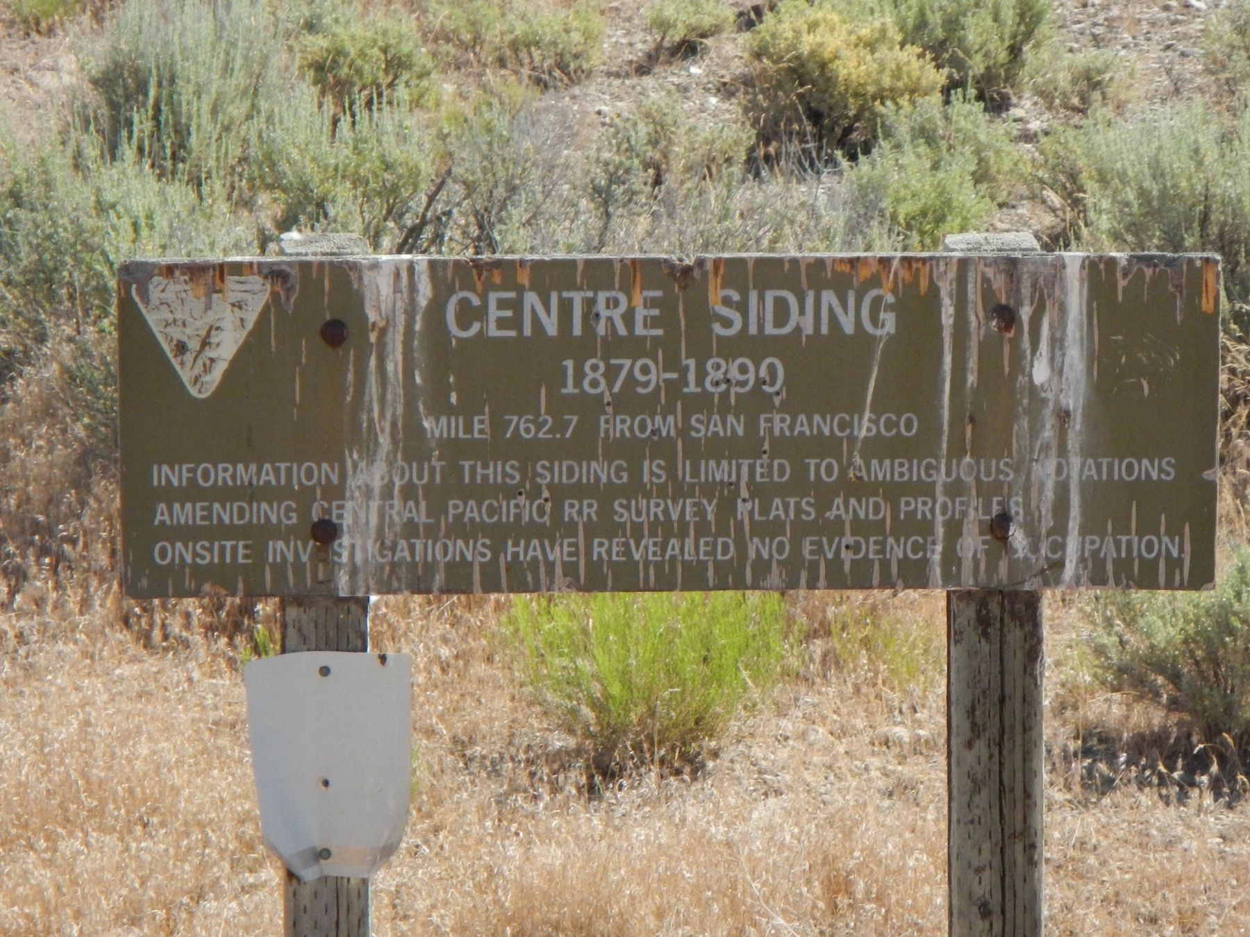 Centre Siding Marker image. Click for full size.