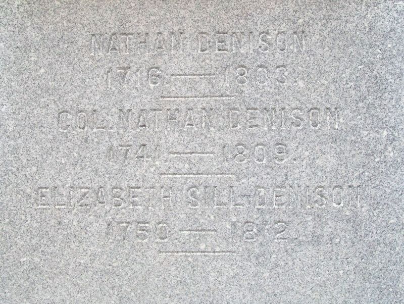 Denison Family Grave Marker in Forty Fort Cemetery image. Click for full size.