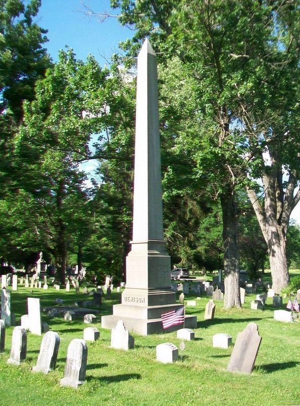 Denison Family Monument in Forty Fort Cemetery image. Click for full size.
