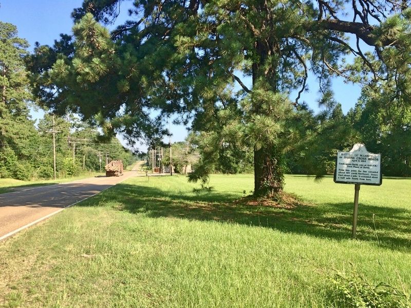View of marker looking north on Louisiana Highway 175.. Click for full size. View of marker looking north on Louisiana Highway 175. image. Click for full size.