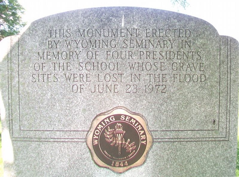 Wyoming Seminary Presidents' Lost Graves Memorial Marker image. Click for full size.