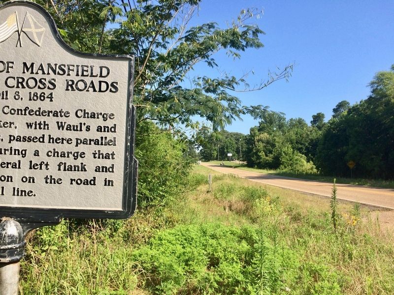 View of marker looking north on Highway 175.. Click for full size. View of marker looking north on Highway 175. image. Click for full size.