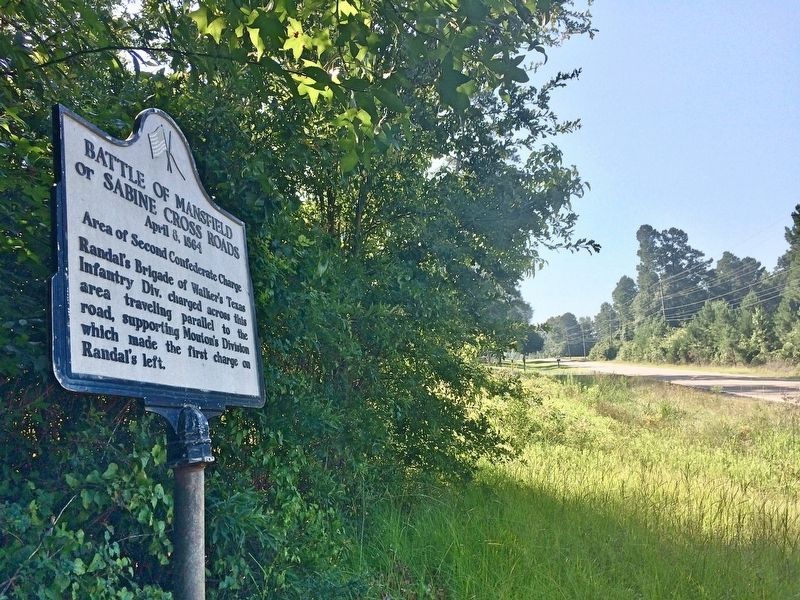 Battle of Mansfield State Historic Site on far left just beyond the tree.. Click for full size. Battle of Mansfield State Historic Site on far left just beyond the tree. image. Click for full size.