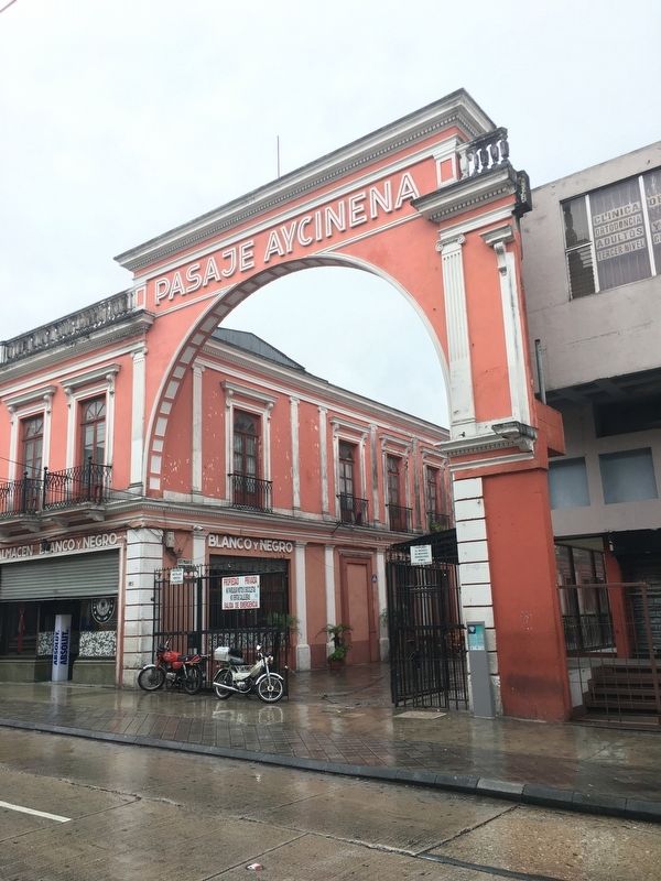 The Aycinena Arcade Marker. Click for full size. The Aycinena Arcade Marker image. Click for full size.