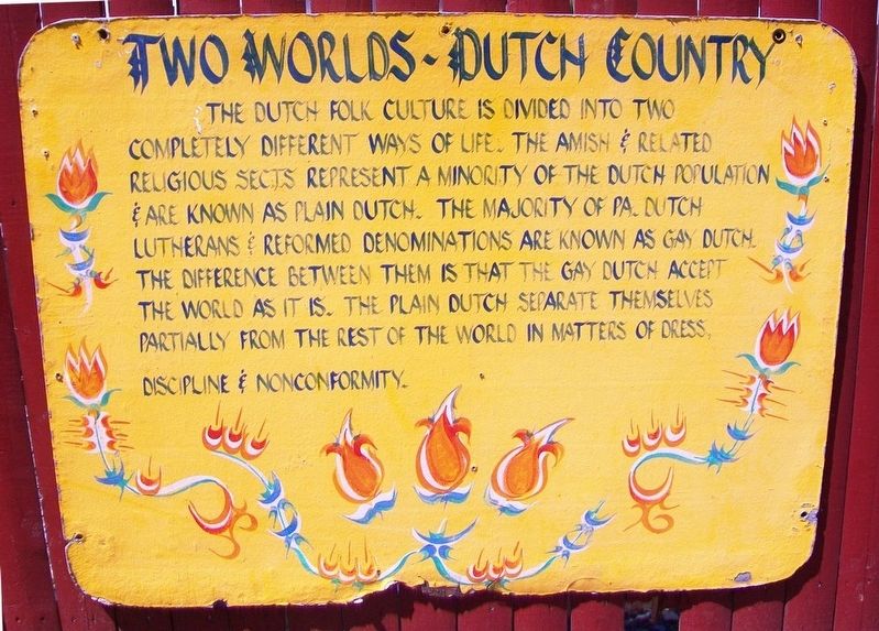 Two Worlds - Dutch Country Marker image. Click for full size.