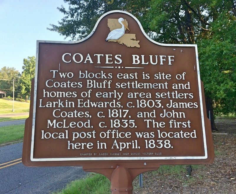 Coates Bluff Marker image. Click for full size.