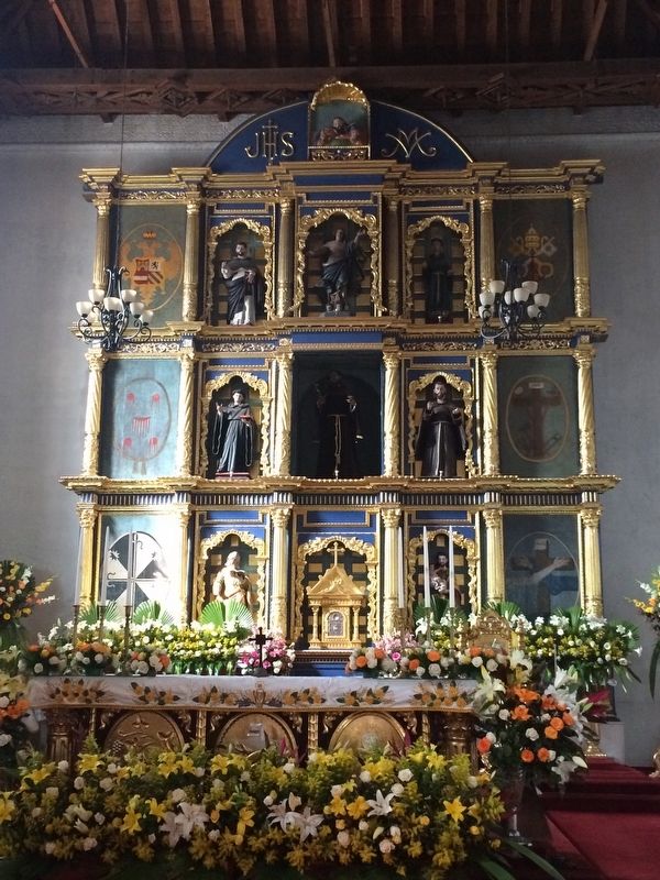 The "retablo" of the Church of San Francisco of Tecp�n image. Click for full size.