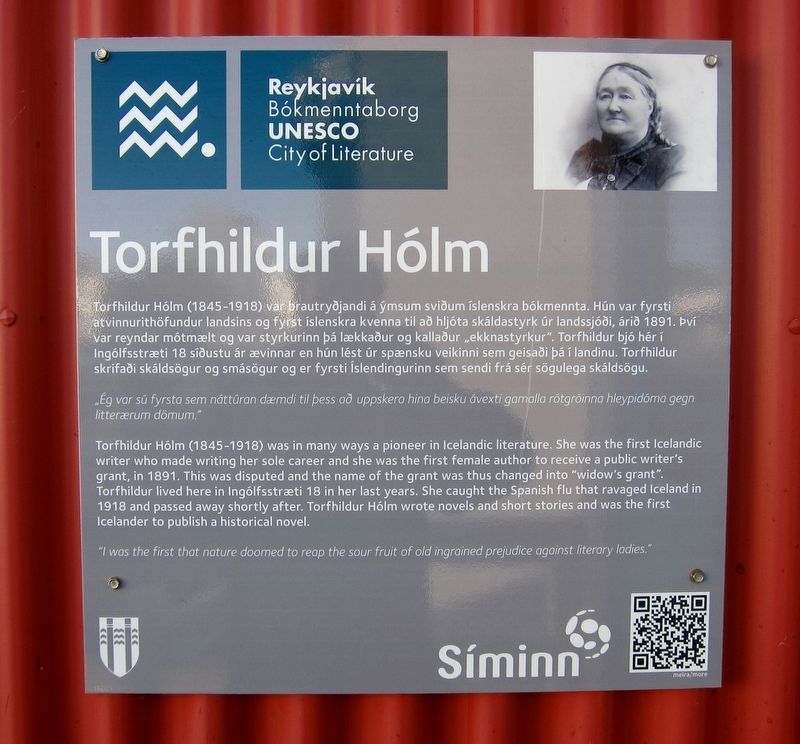 Torfhildur Hlm Marker image. Click for full size.