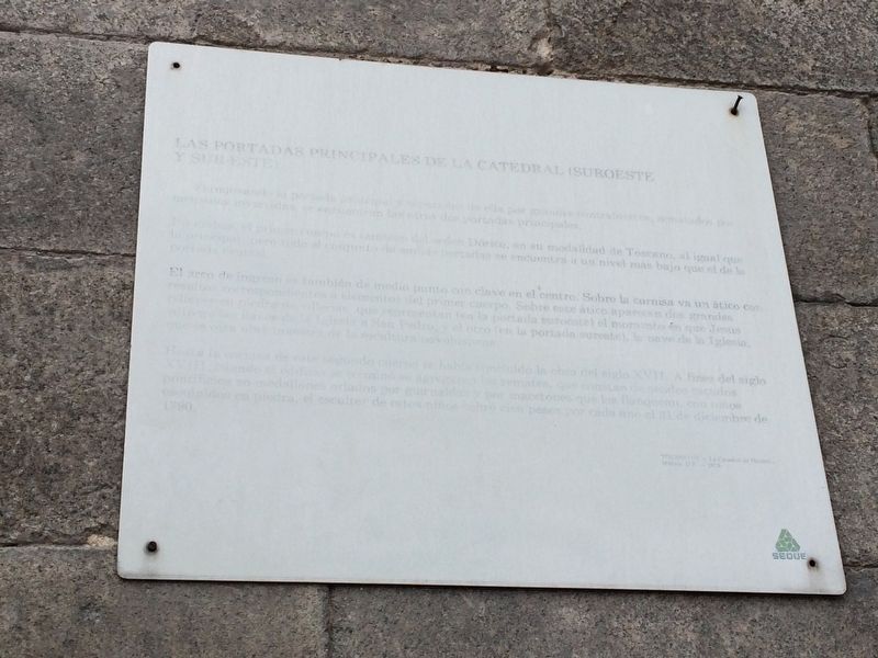 The Main Chapels of the Cathedral of Mexico City Marker. Click for full size. The Main Chapels of the Cathedral of Mexico City Marker image. Click for full size.