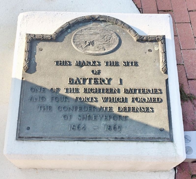 This Marks the Site of Battery 1 Marker. Click for full size. This Marks the Site of Battery 1 Marker image. Click for full size.