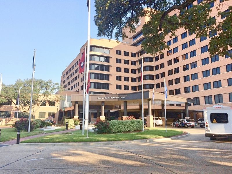 View of Veterans Administration Hospital and flagpole area.. Click for full size. View of Veterans Administration Hospital and flagpole area. image. Click for full size.