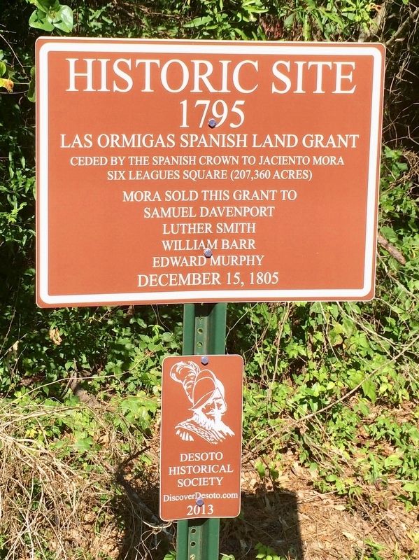 Las Ormigas Spanish Land Grant Marker image. Click for full size.
