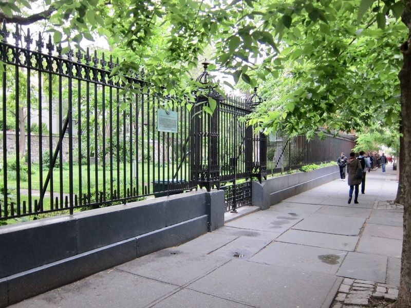 New York City Marble Cemetery Marker - Wide View. Click for full size. New York City Marble Cemetery Marker - Wide View image. Click for full size.