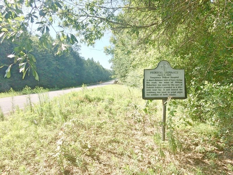 View of marker looking south on Highway 175. image. Click for full size.