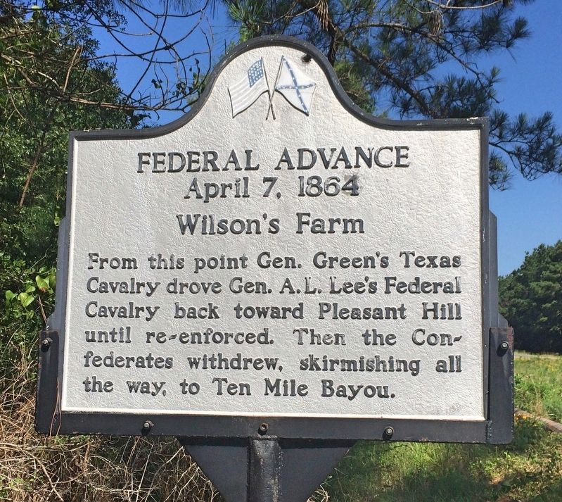 Federal Advance, Wilson's Farm Marker. Click for full size. Federal Advance, Wilson's Farm Marker image. Click for full size.
