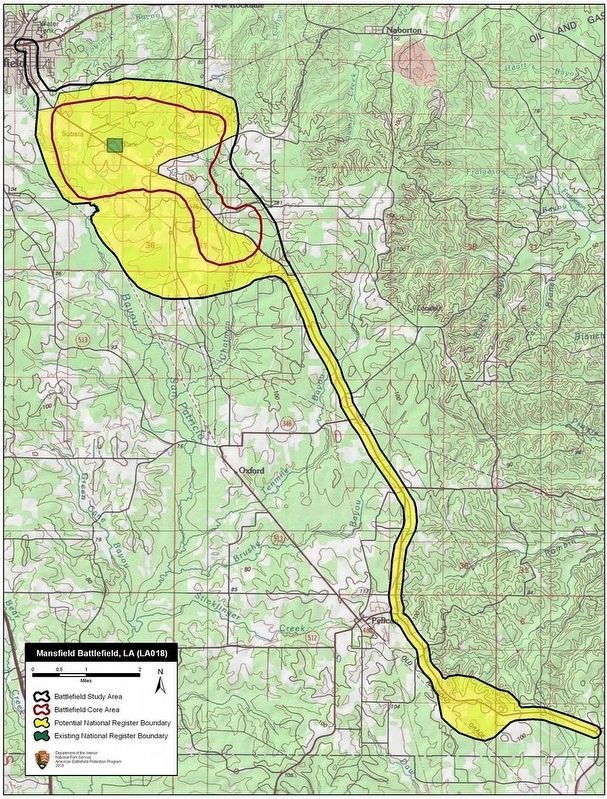 Map of Mansfield Battlefield and approaches from Pleasant Hill.. Click for full size. Map of Mansfield Battlefield and approaches from Pleasant Hill. image. Click for full size.