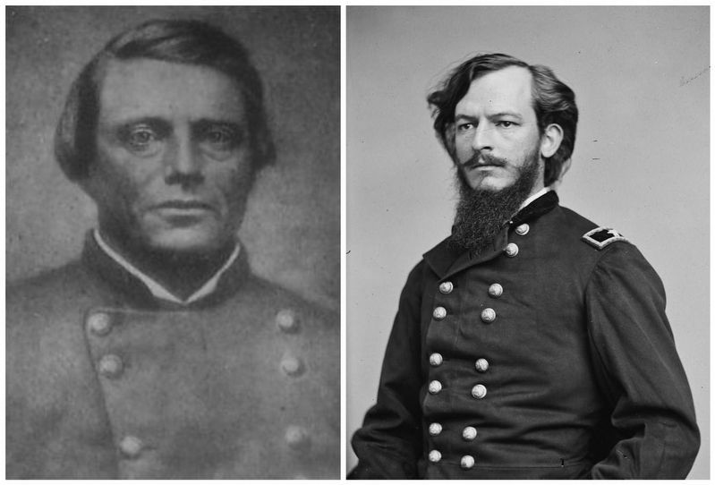 Confederate General Thomas Green / Union General Albert L. Lee image. Click for full size.