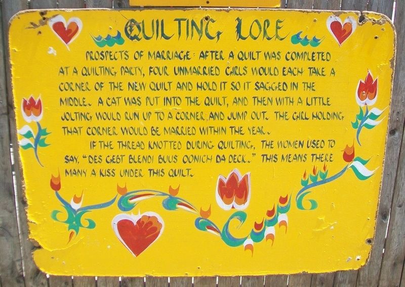 Quilting Lore Marker image. Click for full size.
