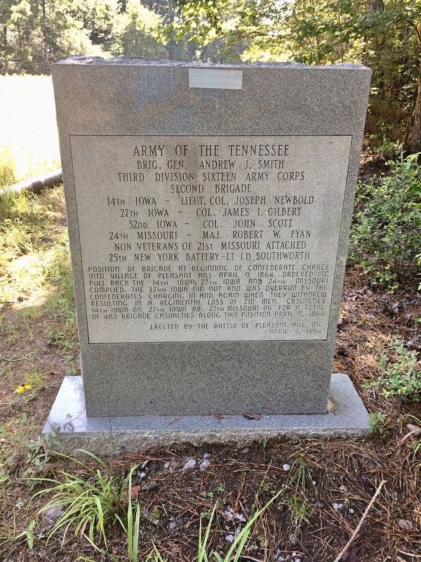Army of the Tennessee Marker (front) image. Click for full size.
