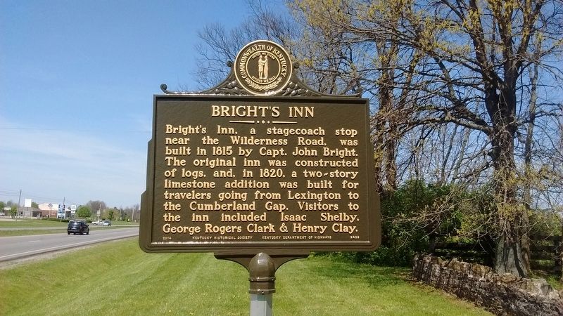 Bright's Inn Marker image. Click for full size.