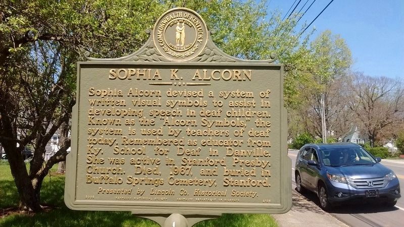 ASophia K. Alcorn Marker. Click for full size. ASophia K. Alcorn Marker image. Click for full size.