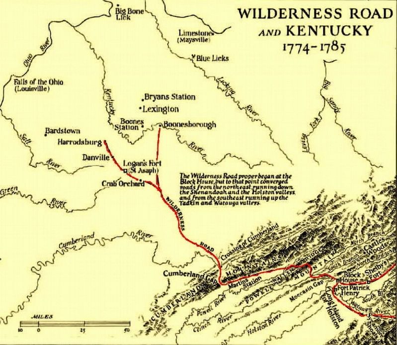 The Wilderness Road in Kentucky image. Click for full size.