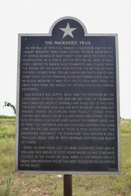 The Mackenzie Trail Marker image. Click for full size.