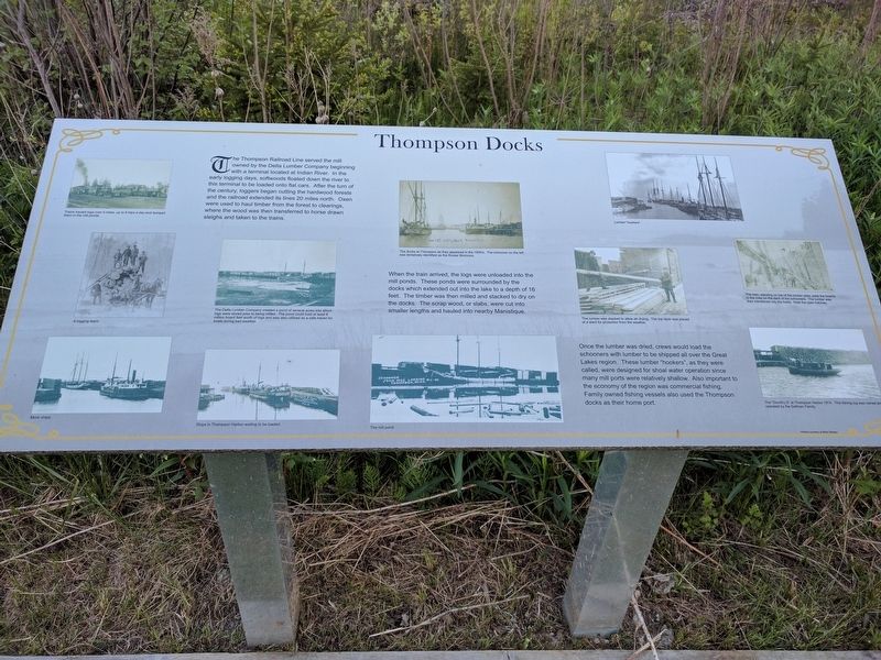 Thompson Docks Marker. Click for full size. Thompson Docks Marker image. Click for full size.