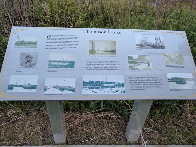 Thompson Docks Marker image. Click for full size.