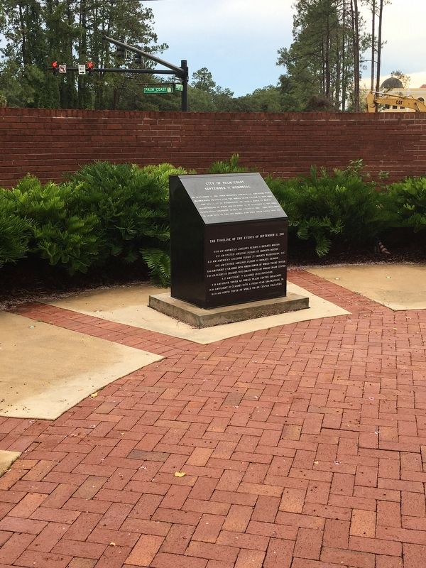 City of Palm Coast September 11 Memorial Marker image. Click for full size.